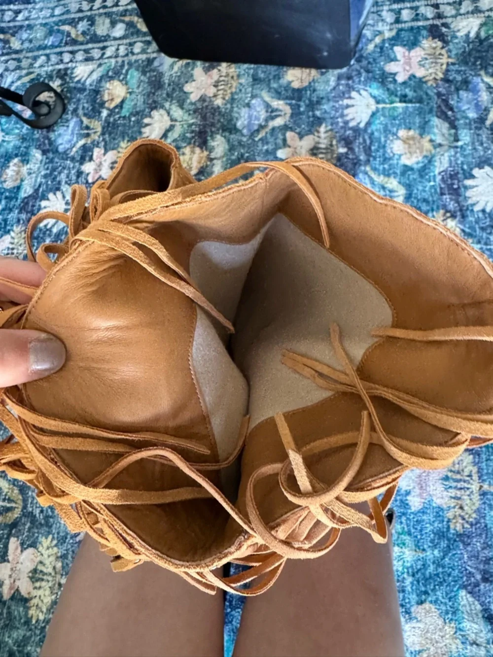 Spell Fringe Over-the-Knee Women's Boots - Tan - Picture 11 of 11